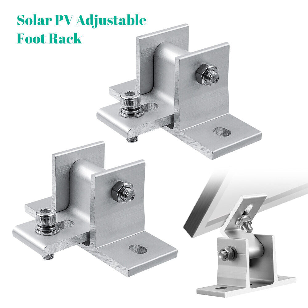 ny 1-4 Par Solar Panel Monteringsbraketter Justerbar vinkel Panel Tilt Mount Bracket