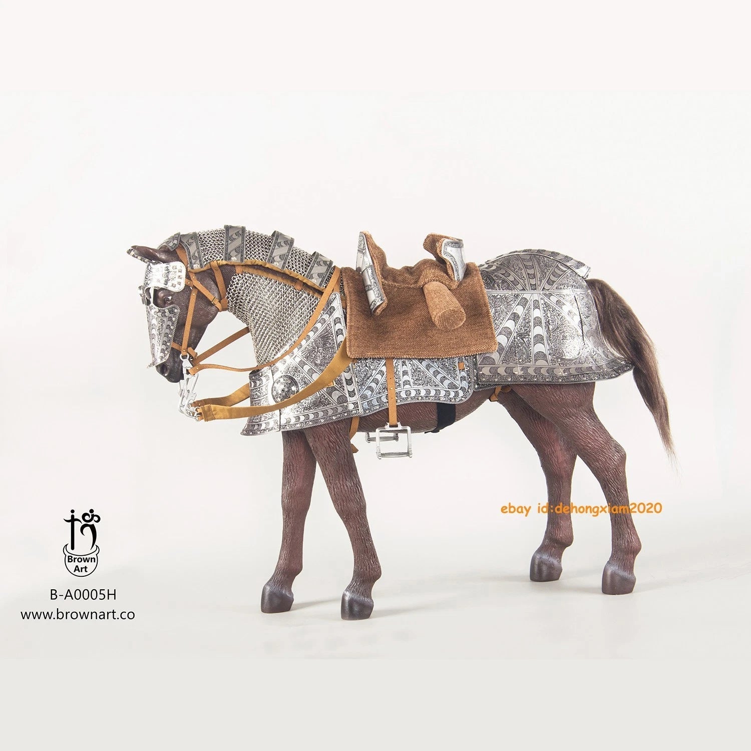 Brown Art Horse Armor Made for Duke of Saxony Collectible Prop  In Stock BROWN_ART - KOEEK
