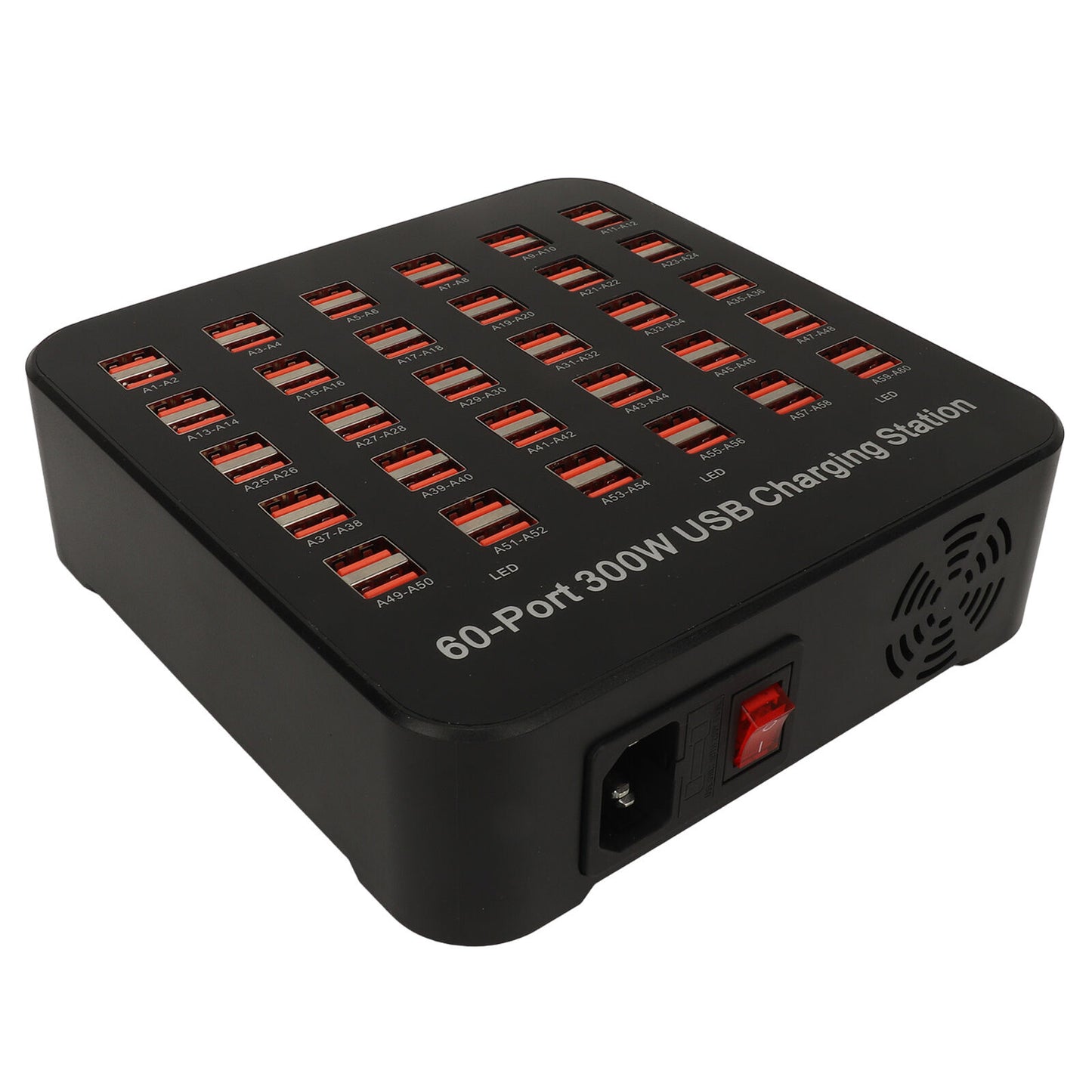 new 60 Ports 300W USB Charger Station Multiport USB Charging Station Dock With Over koeek - KOEEK