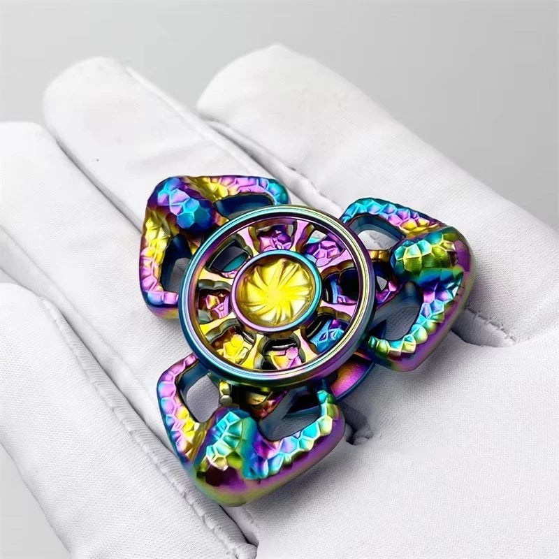 Hot Personalized Hollow EDC Hand Spinner Exquisite Metal Fidget Spinner ADHD Toy 07FC0E-D4 - KOEEK