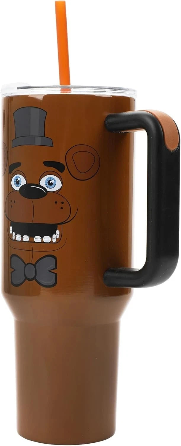 Five Nights at Freddy's 40oz Stainless Steel Insulated Tumbler Cup w/ Straw 07FC0E-D4 - KOEEK