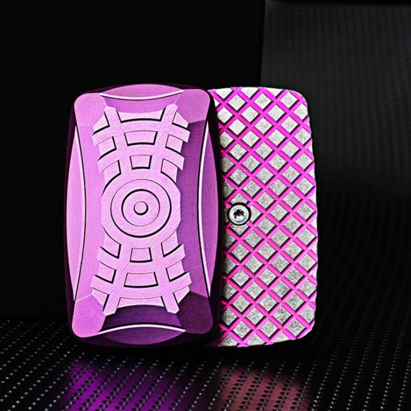 Titanium Alloy Infinite Slider EDC Mechanical Push Card Stress Relief Fidget Toy 07FC0E-D4 - KOEEK