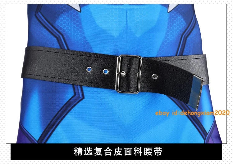 Marvel Rivals Spider-punk Costume Cosplay Jumpsuit Halloween Carnival Outfit 07FC0E-D4 - KOEEK