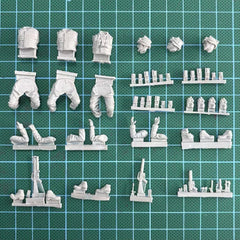 1/35 Resin Model Kit Modern American Soldier 3 Figures Unassambled Unpainted 07FC0E-D4 - KOEEK