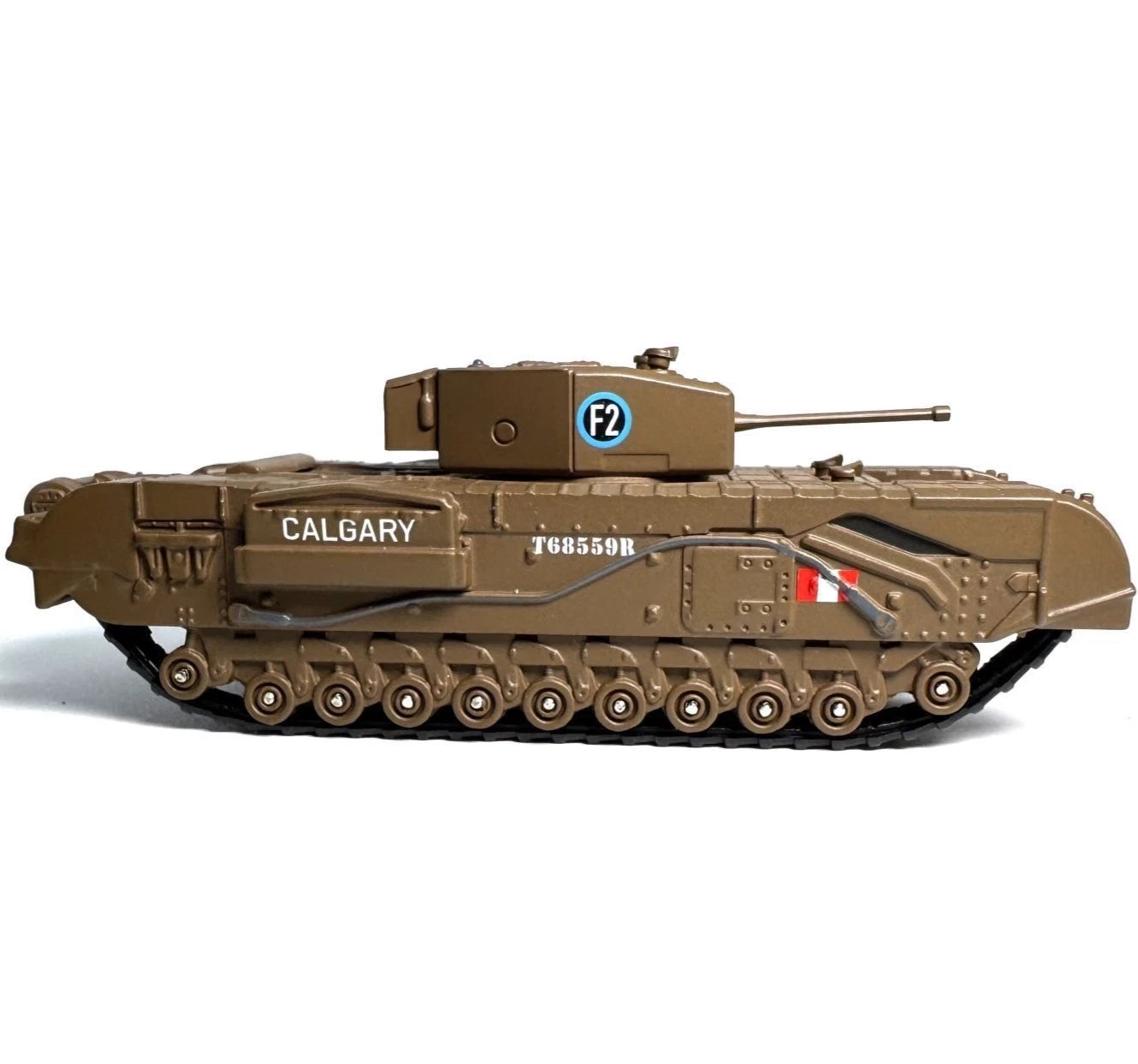 1/76 Churchill Tank MkIII 1st Canadian Army 1942 WWII Military Alloy Collectible 07FC0E-D4 - KOEEK