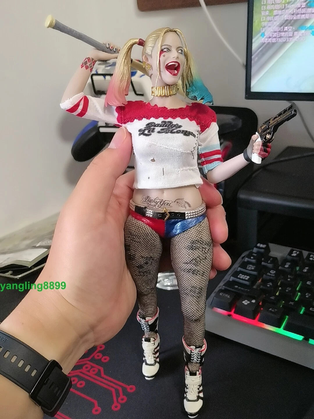 IN US! Crazytoys Harley Quinn 1/6 PVC Figure Doll Suicide Squad Model Collect BN 07FC0E-D4 - KOEEK