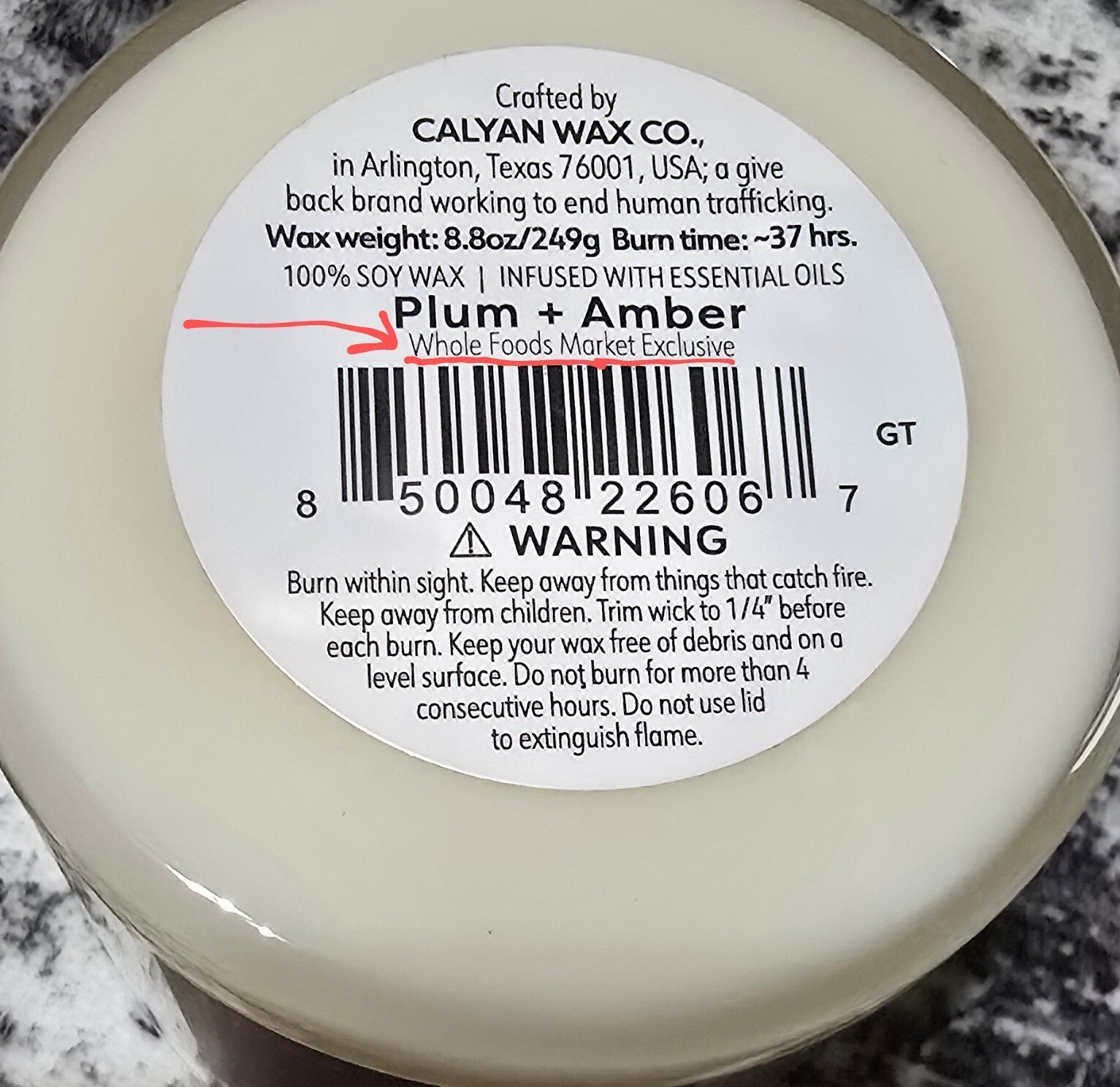 (3) Calyan Wax Co Whole Foods Exclusive Candles Winter Pine Plum Chestnut 8.8oz 07FC0E-D4 - KOEEK