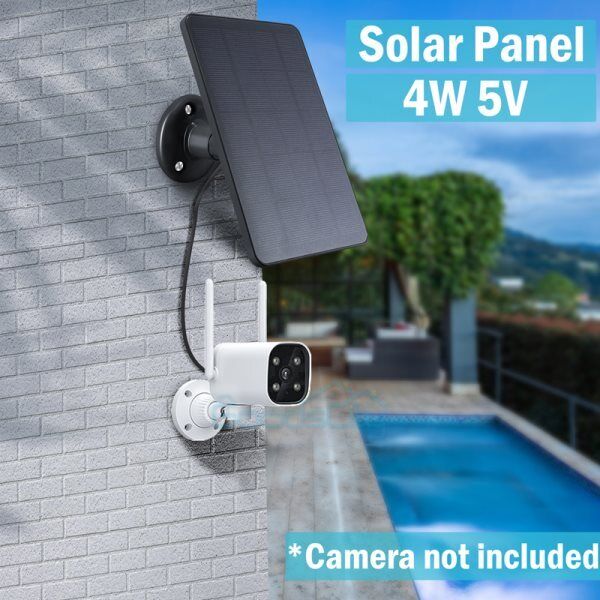 ny 7W solcellepanel kameralader for SimpliSafe Outdoor Cam Arlo Essential Spotligh