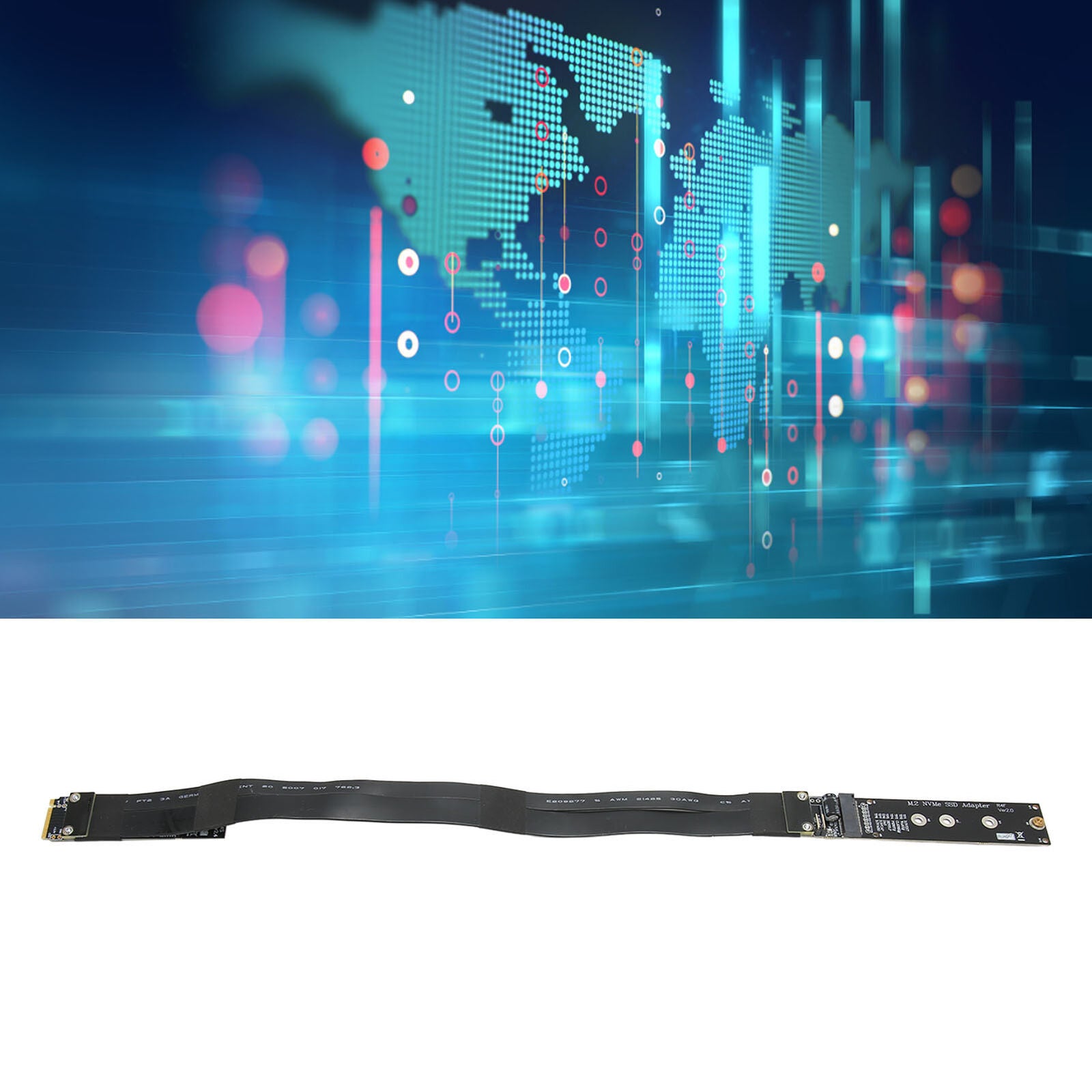 new M.2 NVMe SSD Extension Cable PCB R44SF M.2 To PCI E 3.0 X4 32G/bps M Key Extende koeek - KOEEK