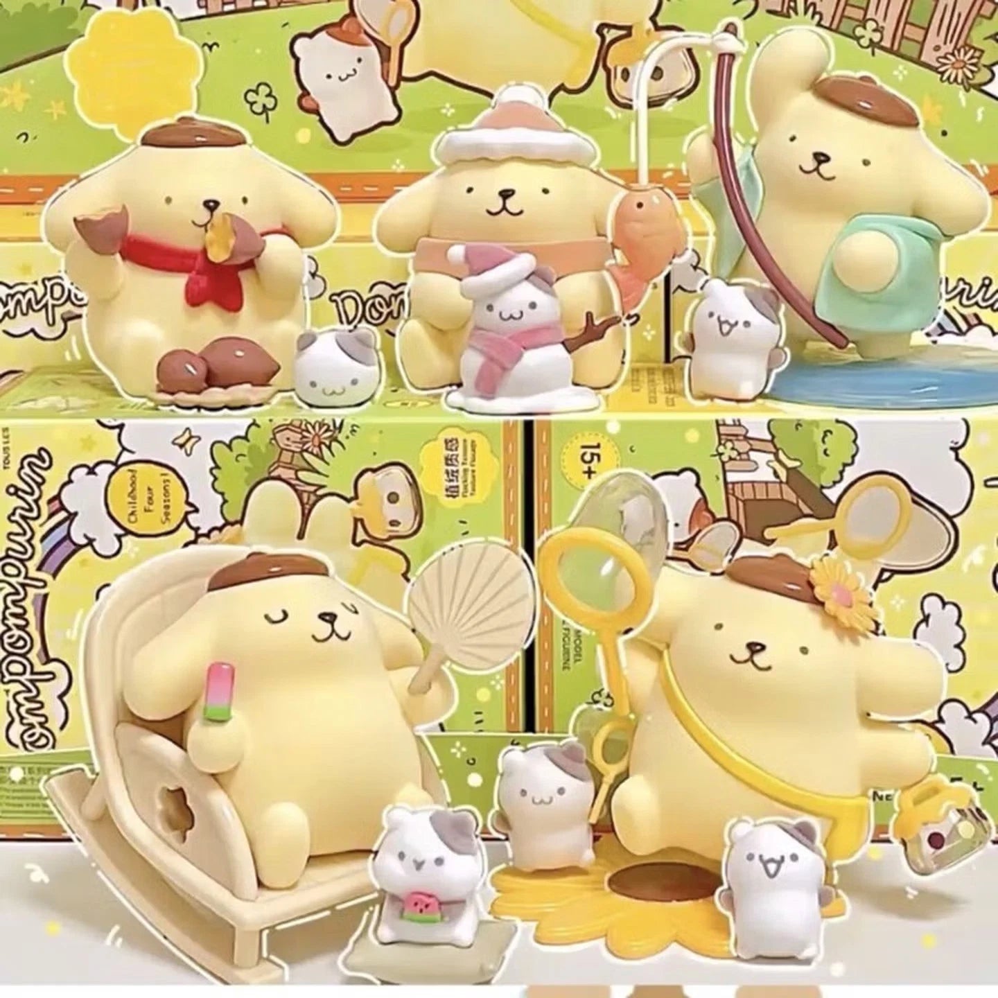 MINISO Sanrio Pompompurin Childhood Seasons Series Confirmed Blind Box Toy Gift MINISO - KOEEK