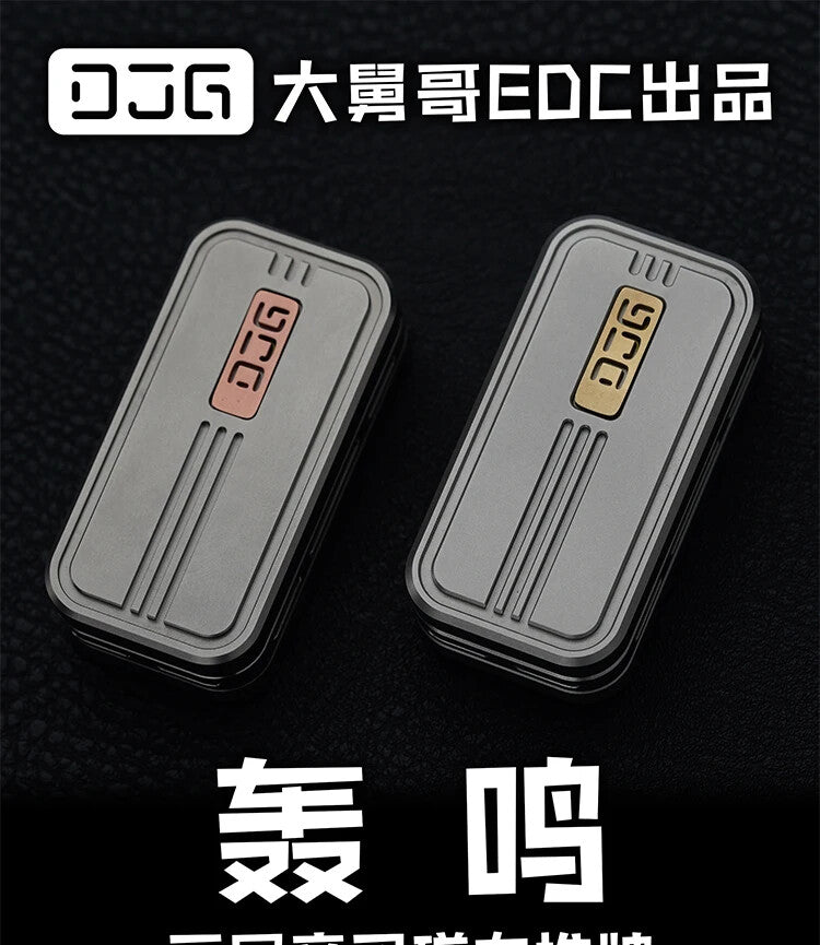 EDC Titanium Alloy Magnetic Paragraph Push Slider Decompression Toys 07FC0E-D4 - KOEEK