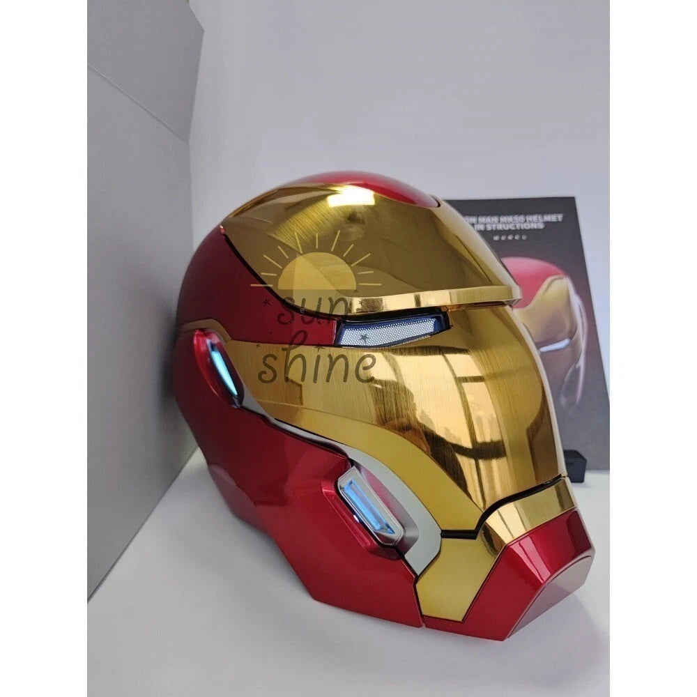US! 1:1 Wearable Friday Iron Man Mk50 Helmet COS Remote Touch Voice Control Gift 07FC0E-D4 - KOEEK