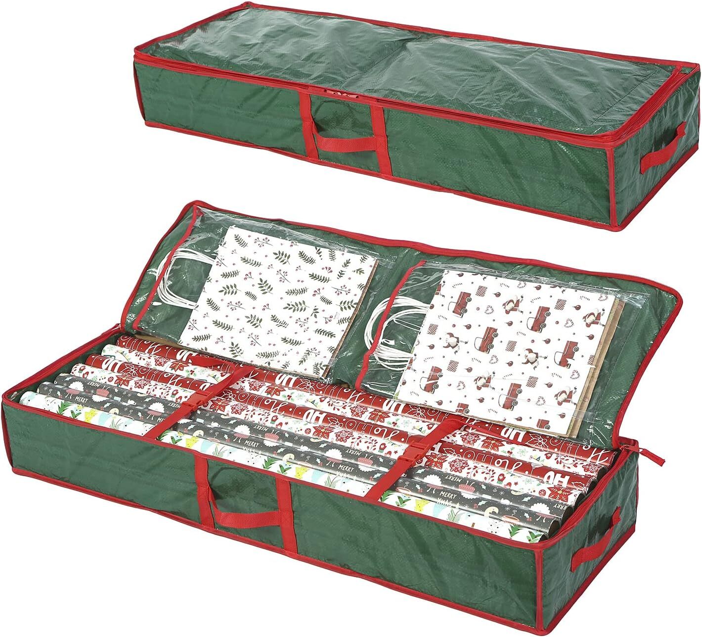 new Sattiyrch Underbed Gift Wrap Organizer,Gift 1 Count (Pack of 1), Green SATTIYRCH - KOEEK
