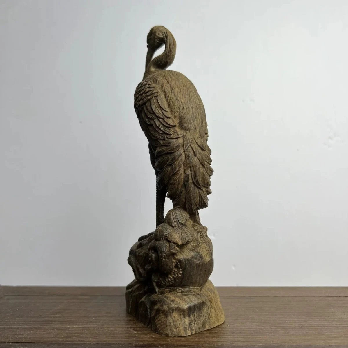 18cm Vietnamese Agarwood Carved Animal Figurine Wooden Home Decor Gift 07FC0E-D4 - KOEEK