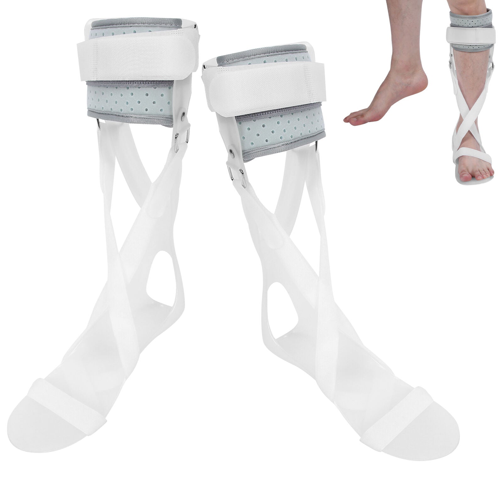 new Drop Foot Brace AFO Leaf Spring Splint, Ankle Foot Orthosis Support Stroke U koeek - KOEEK