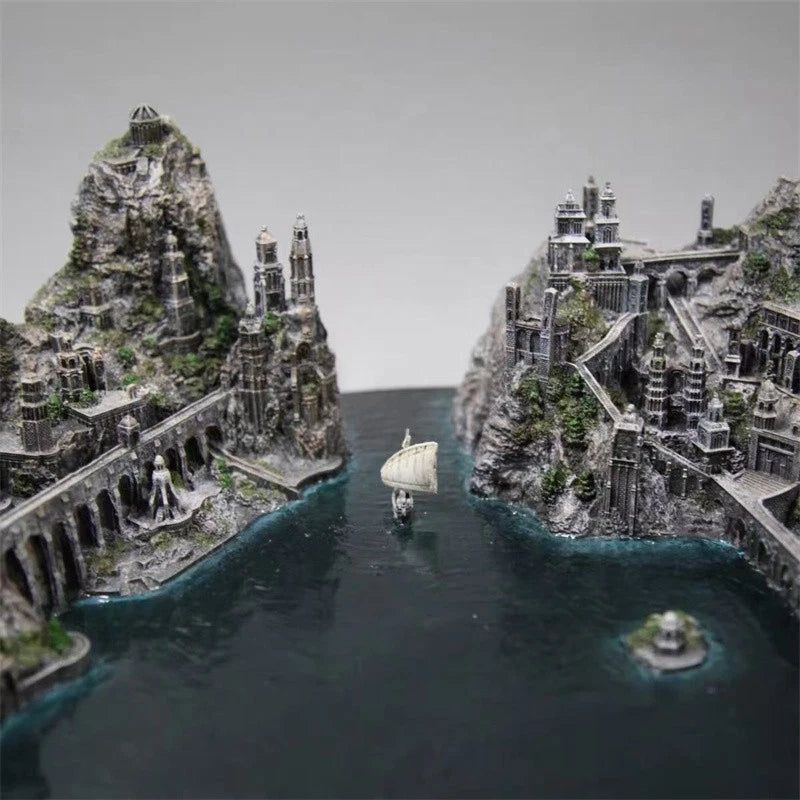 The Lord of the Rings The Hobbit Grey Havens Resin Statue Scene Display Model 07FC0E-D4 - KOEEK