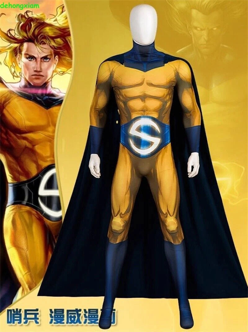 Marvel The Sentry Death Knight Cosplay Carnival Jumpsuit Suit Tights Halloween 07FC0E-D4 - KOEEK