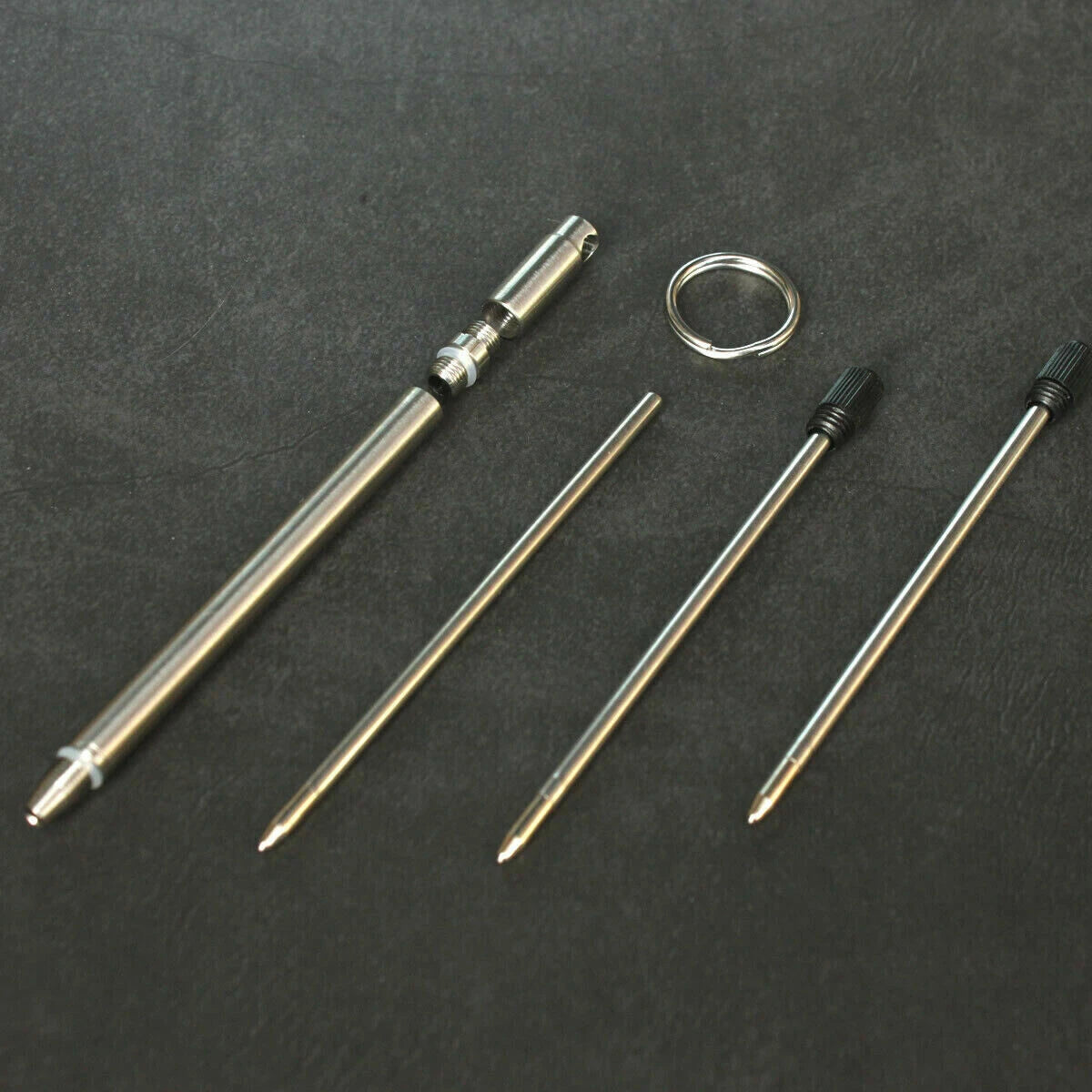 Titanium Mini Pen Key Chain Pendant Ball Pens Ballpoint Pen Outdoor Pocket EDC 07FC0E-D4 - KOEEK