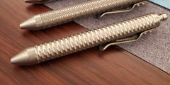 Mini Titanium Alloy Pocket Ball Pen Writing Portable Stationery EDC 07FC0E-D4 - KOEEK