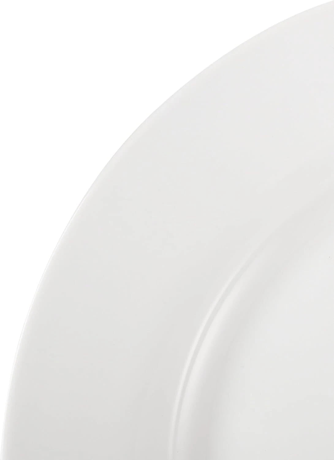 6-Piece White Dinner Plate Set, 10.5 inches 07FC0E-D4 - KOEEK