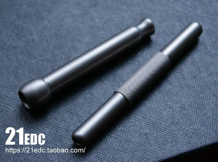 Frosted Titanium Alloy Snuff Tube Snuff Pipe Snuff Straw Snuff Snorkel EDC Tool 07FC0E-D4 - KOEEK
