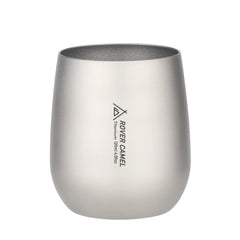 Titanium Water Cup Outdoor Camping Hiking Double Wall Tea Pot Coffee Mug 120ml 07FC0E-D4 - KOEEK