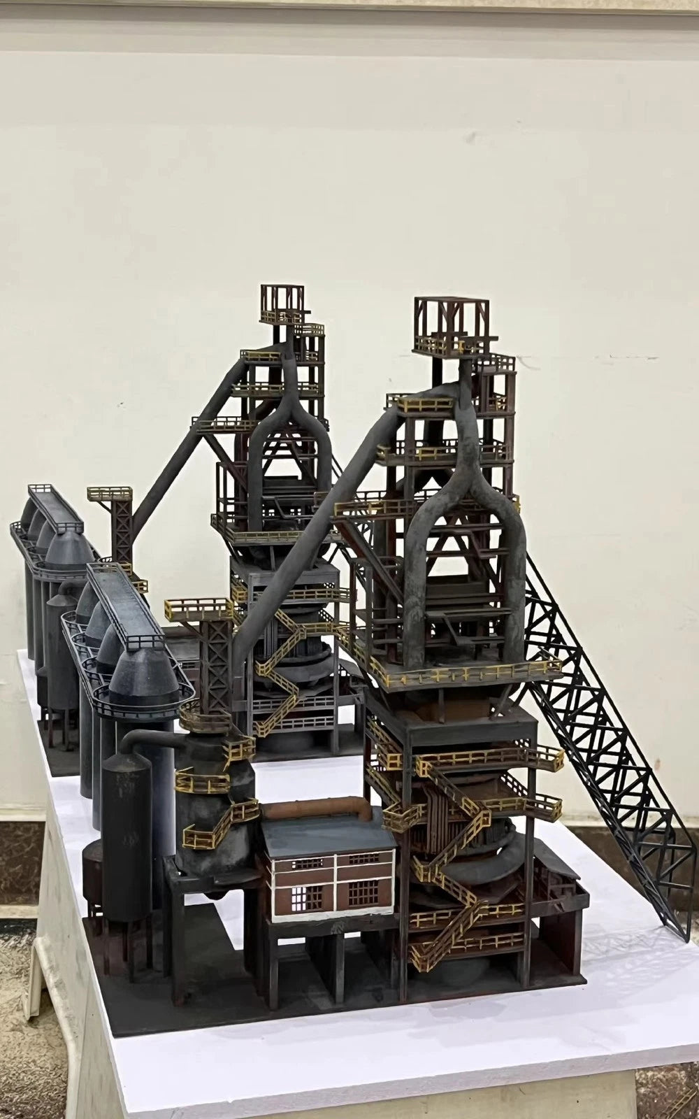 N Scale 1:160 Large Steel Plant Model Blast Furnace Model Building Figure Models 07FC0E-D4 - KOEEK