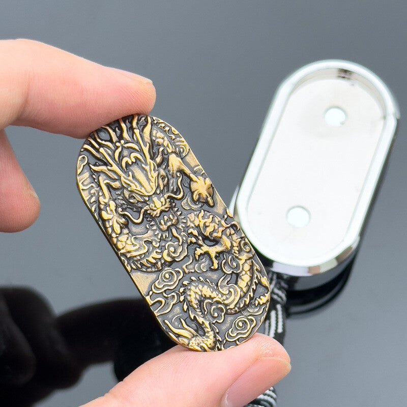Exquisite Chinese Dragon Fidget Slider EDC Cool 3D Dragon Carving Fidget Toy 07FC0E-D4 - KOEEK