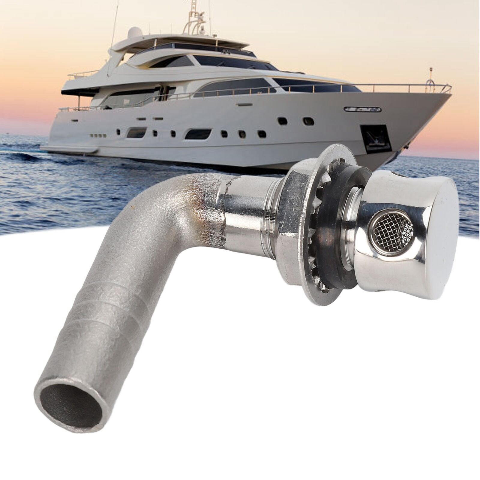 new Fuel Vent 90°316 Stainless Steel 4 Holes Marine Grade Gas Tank Yacht Fitting koeek - KOEEK