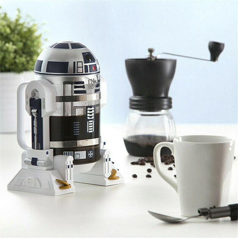 Star Wars R2-D2 Robot Manual Coffee Maker Home French Pressed coffee Machine 07FC0E-D4 - KOEEK