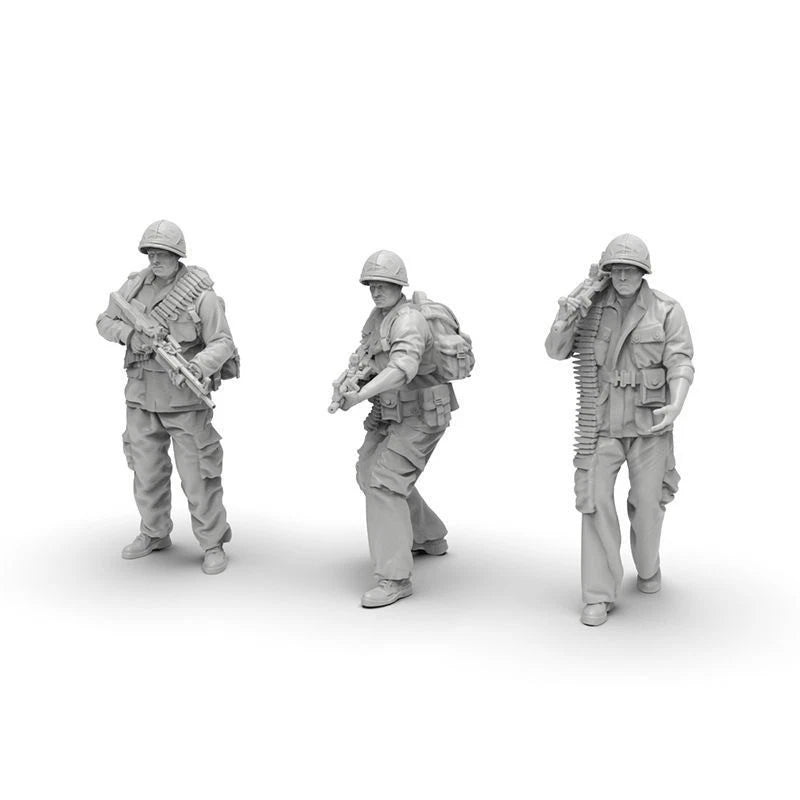 10pcs1/64WWII US Army Soldier Figures Military Unpainted Model MiniatureMilitary 07FC0E-D4 - KOEEK