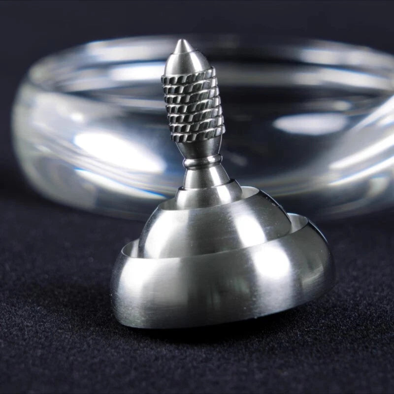 EDC Stainless Steel Spinning Top Hand Twisting Fidget Roler Spinner Toy Gift 07FC0E-D4 - KOEEK