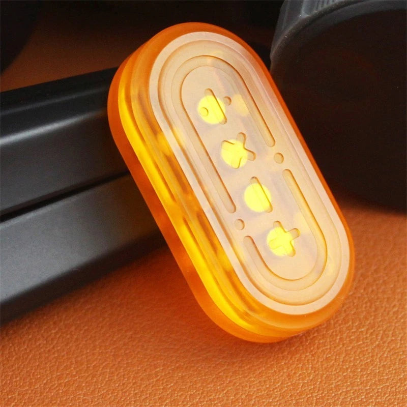EDC Fidget Slider Novelty Fishbone Stylish and Fun Mechanical Push Fidget Toy 07FC0E-D4 - KOEEK