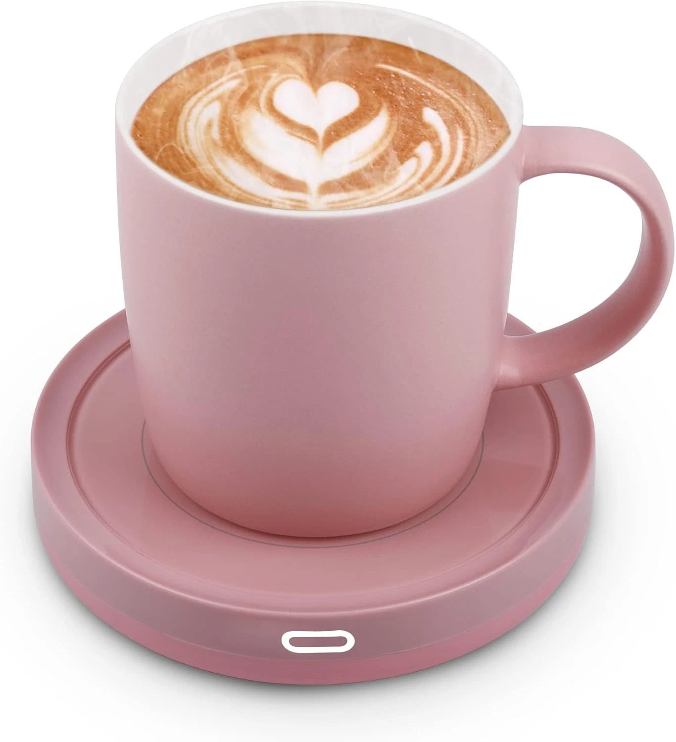 Smart Coffee Set Plate (maximum temperature 131°F/55°C), 14 oz (pink set) 07FC0E-D4 - KOEEK