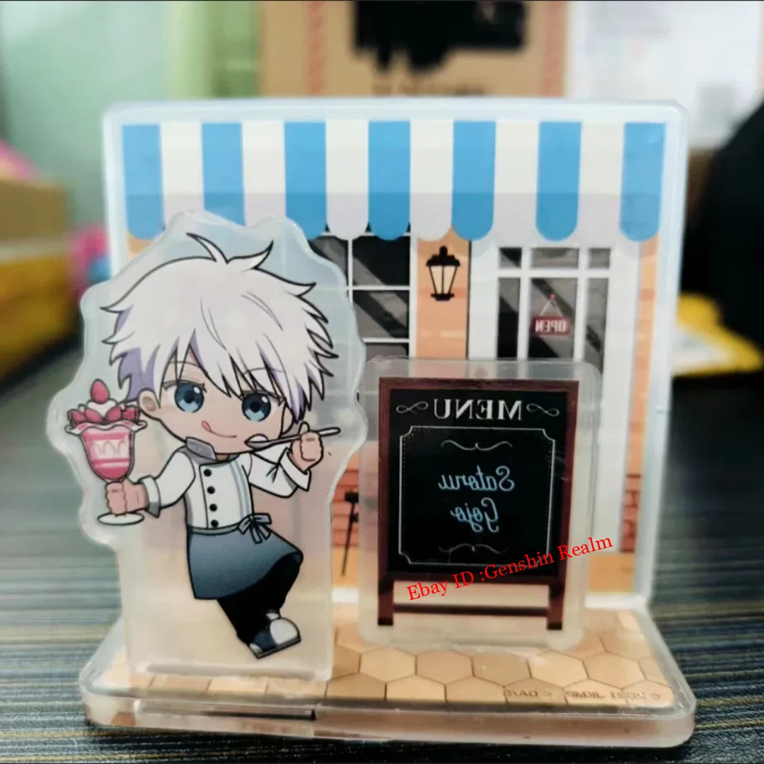 Anime Jujutsu Kaisen Satoru Gojo Restaurant Desktop Stand Figure Decor Gift 07FC0E-D4 - KOEEK