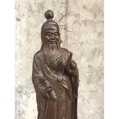 20cm Vietnamese Agarwood Carved Taishang Laojun Figurine Wooden Sculpture Decor 07FC0E-D4 - KOEEK