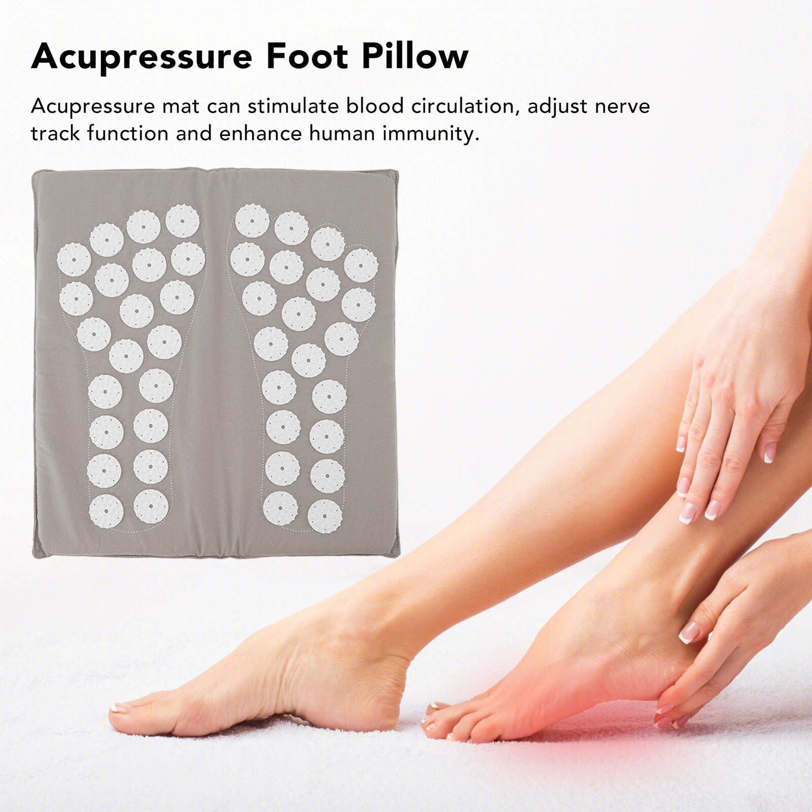 new Acupressure Foot Mat Pressure Point Relieve Uncomfortable Massage Pad Muscle ABE koeek - KOEEK