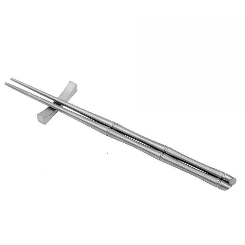 Pure Titanium Alloy Sanitary Chinese Chopsticks Non-slip Wear-resistant Solid 07FC0E-D4 - KOEEK