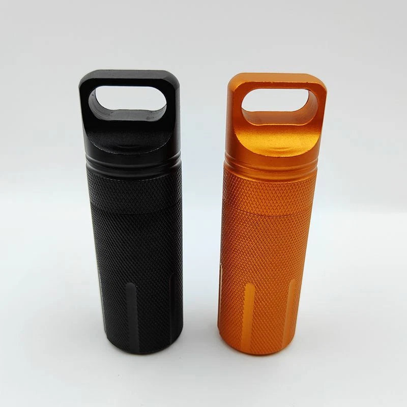 Survival EDC Waterproof Pill Box Case Capsule Seal Bottle Container Bottle Gifts 07FC0E-D4 - KOEEK