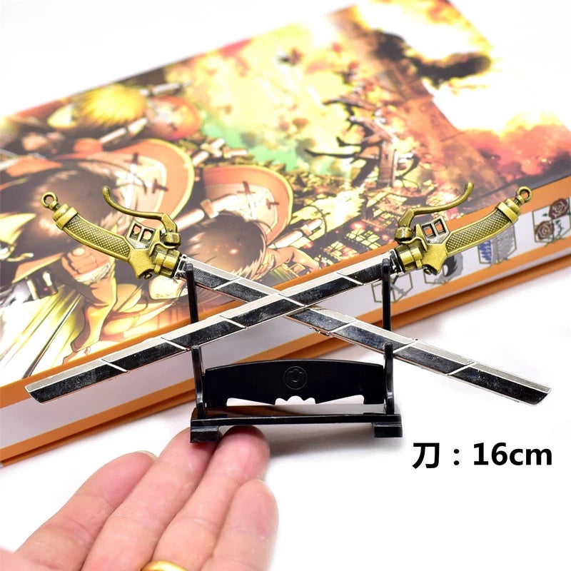 Attack on Titan Metal Alloy Pendant Keychain Accessorie Set Cosplay Anime Gift 07FC0E-D4 - KOEEK