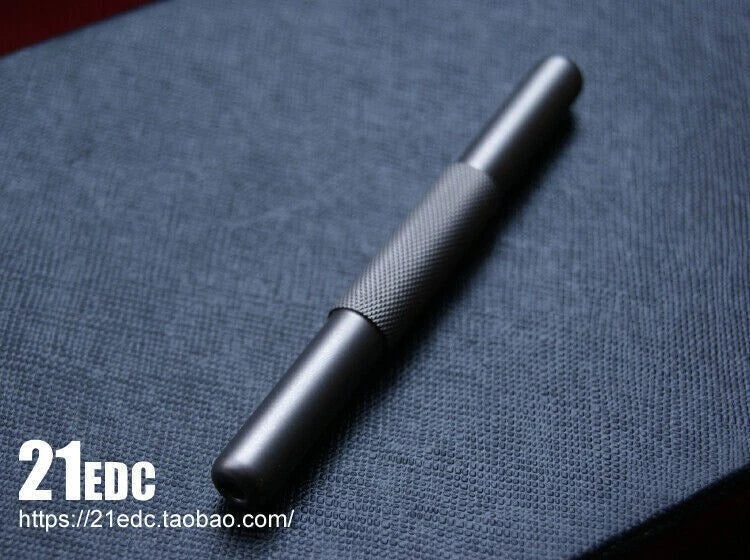 Frosted Titanium Alloy Snuff Tube Snuff Pipe Snuff Straw Snuff Snorkel EDC Tool 07FC0E-D4 - KOEEK