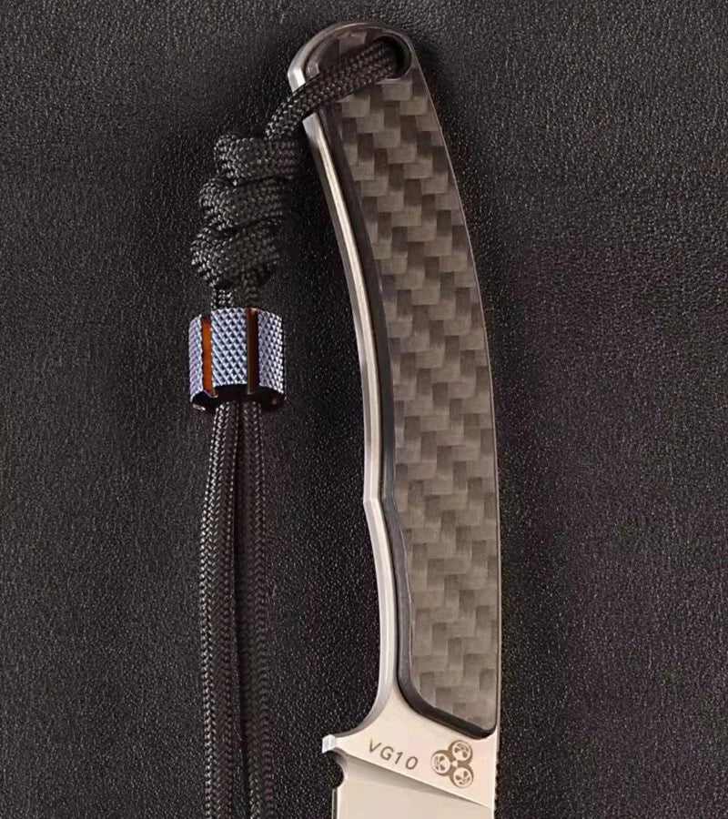 Titanium Knife Lanyard Bead EDC Paracord Necklace Pendant Bracelet DIY Bead Gift 07FC0E-D4 - KOEEK