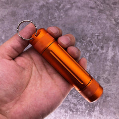 Outdoor EDC Aluminium Alloy Waterproof Case Pill Box Keychain Pendant Storage 07FC0E-D4 - KOEEK