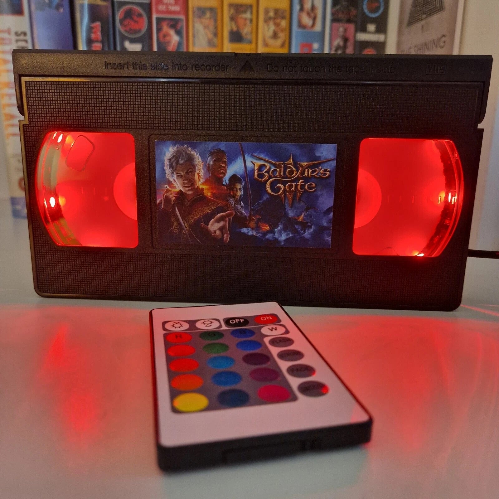 Gaming Designs LED VHS Video Tape Light Lamp Birthday Christmas Gift Idea Retro 07FC0E-D4 - KOEEK