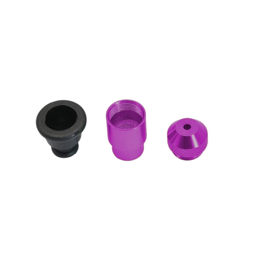 Metal Bullet Smoking Pipes Tobacco Herb Hitter Creative  Pacifier Pipe 2Pcs 07FC0E-D4 - KOEEK
