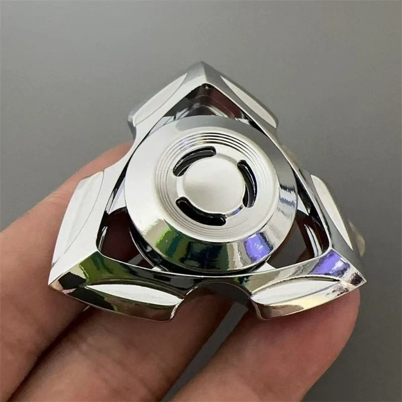 Modern Silver EDC Hand Spinner Zinc Alloy Fingertip Rotating Toy Fidget Spinner 07FC0E-D4 - KOEEK
