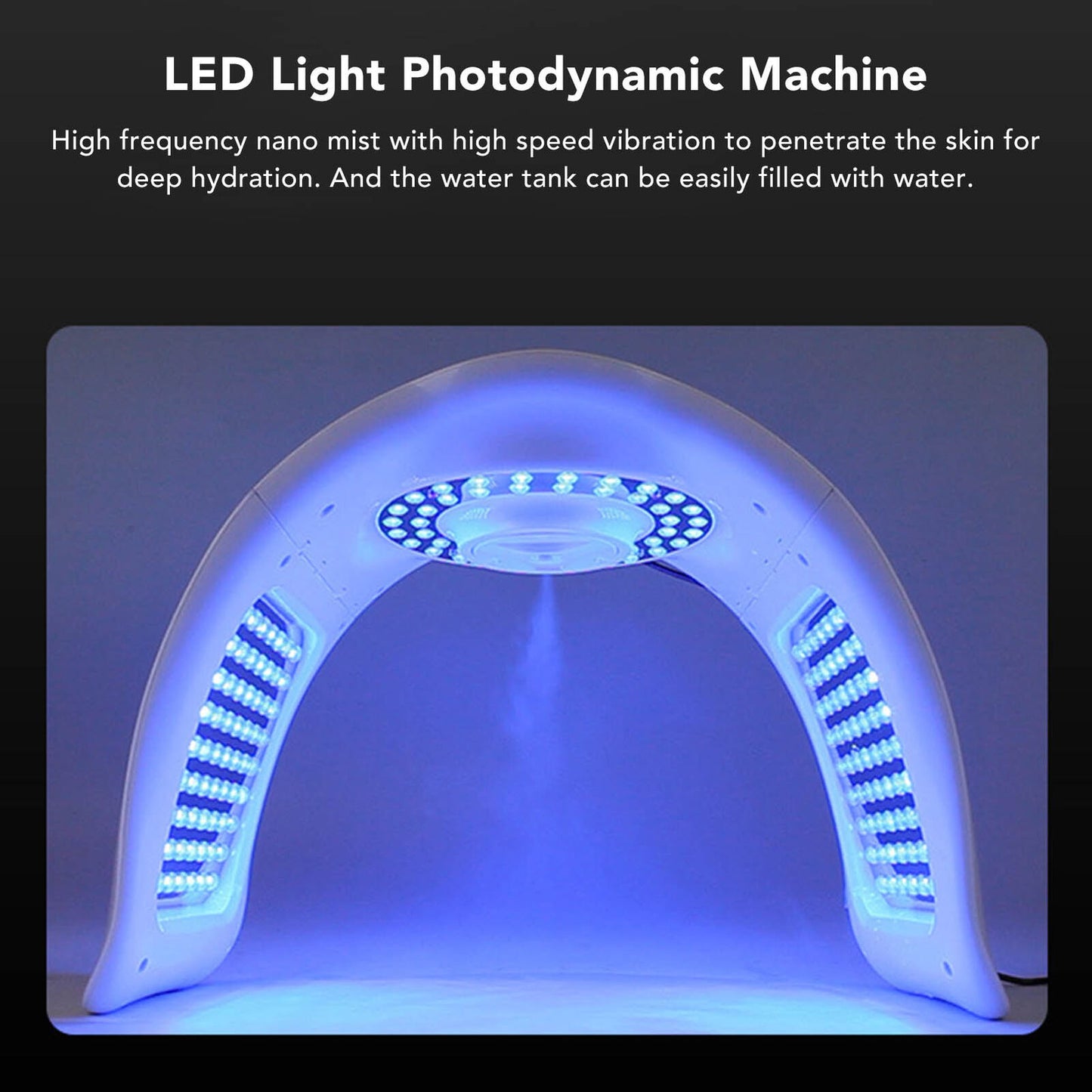 ny LED Photon Light Machine Moisturizing Spray Photodynamic Machine (EU Plugg)