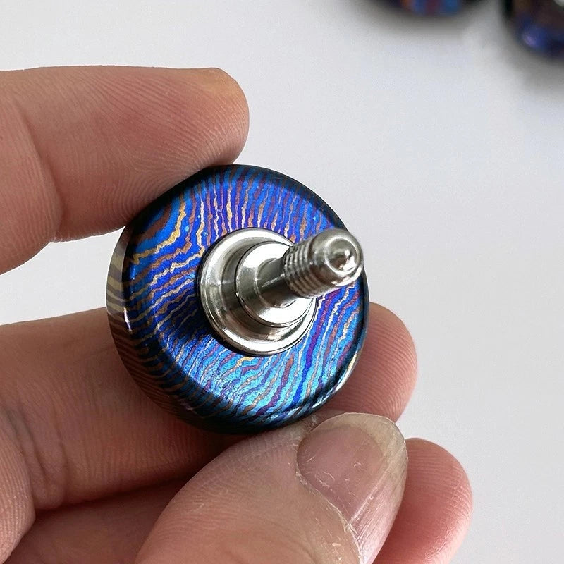 Titanium Superconducting Hand Twisting Spinning Top Gyro Gyroscope Spinner Toys 07FC0E-D4 - KOEEK