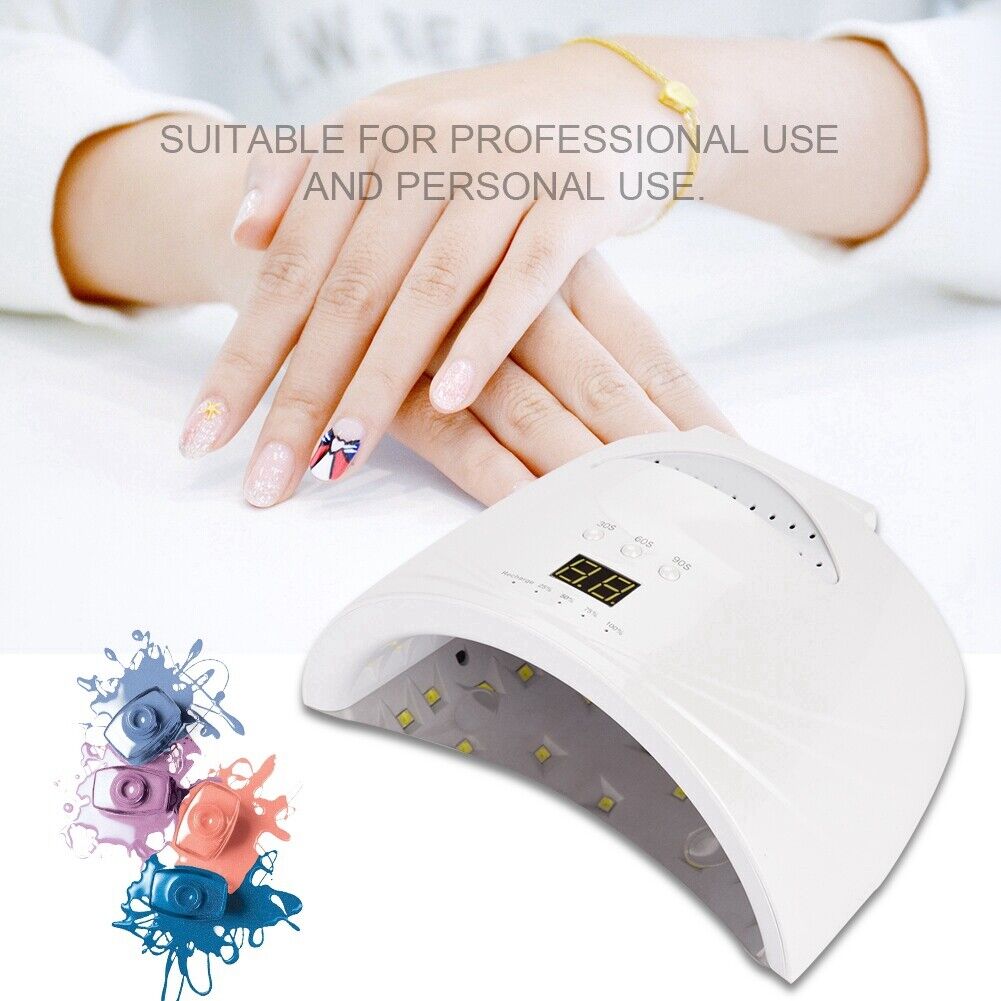 ny 48W Trådløs Nail Lamp Nail Led UV Light Nail Polish Dryer Tool US Plug