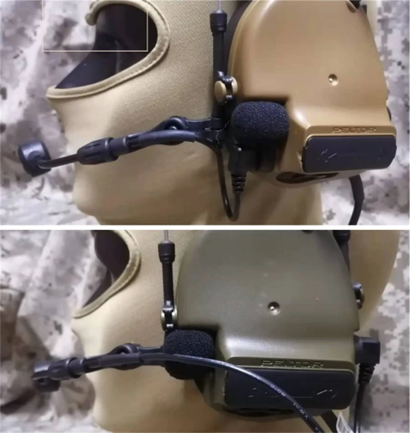 C2/C3/C6 Microphone Replacement For Peltor Comtac Headset Accessories 07FC0E-D4 - KOEEK